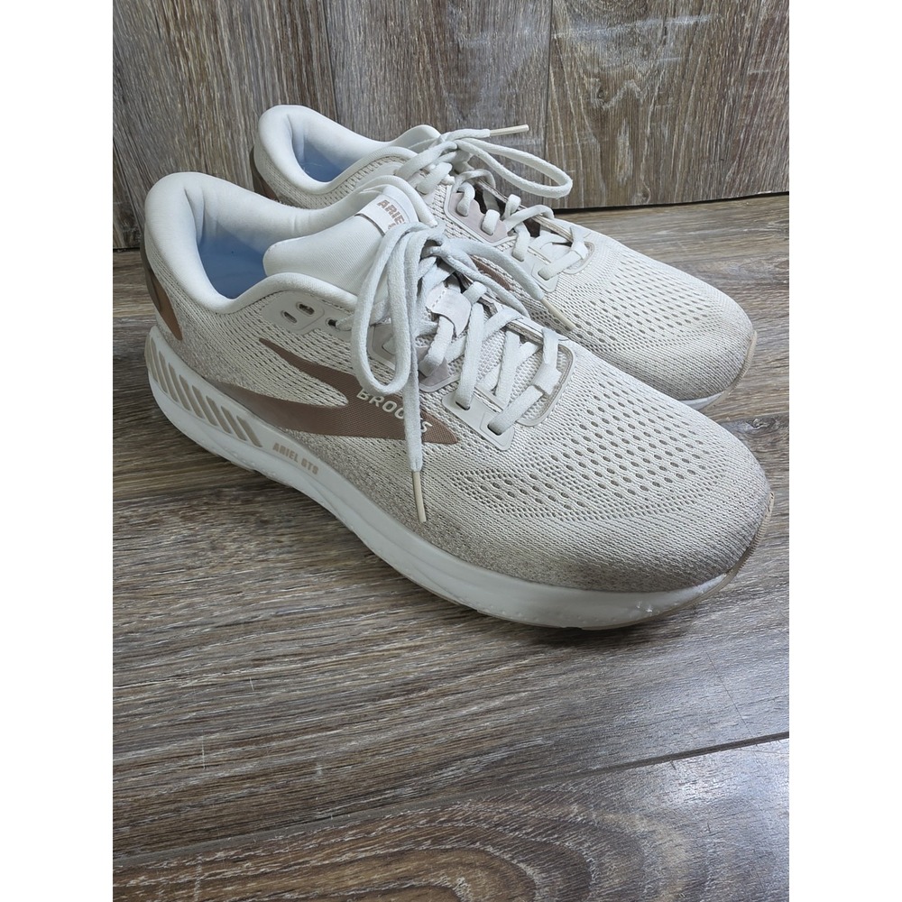 Brooks Women Ariel GTS 24 1204141B135 Beige Running Shoes Sneakers Size 10.5 B